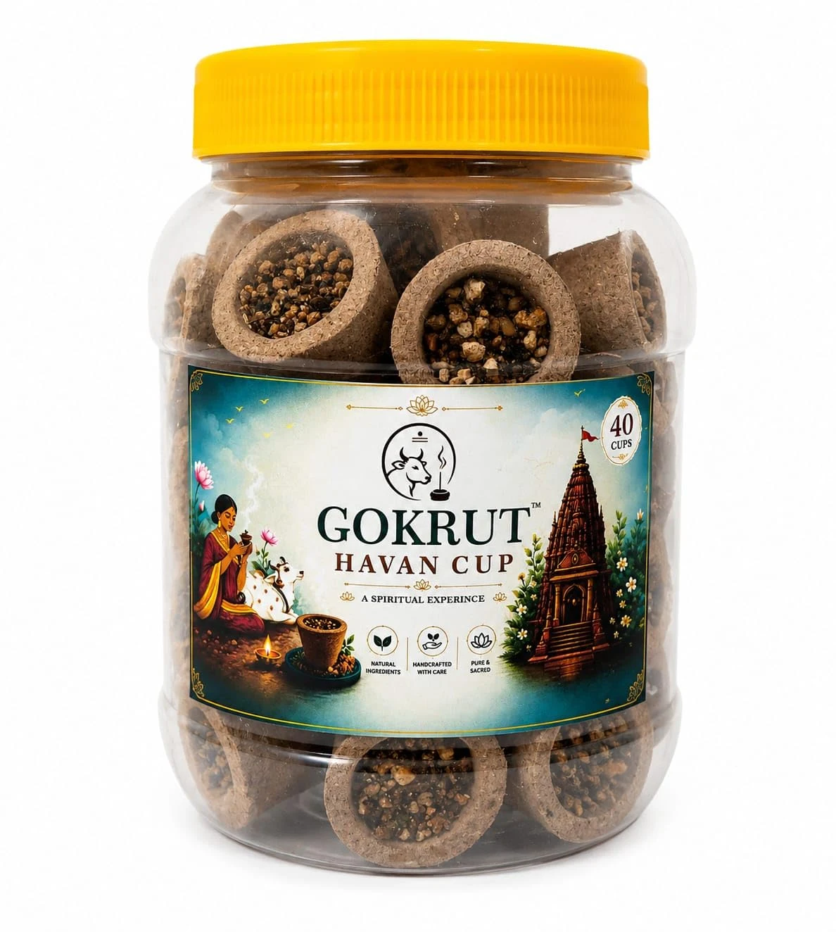 Хаван-стаканчики из коровьего навоза Gokrut — 40 шт