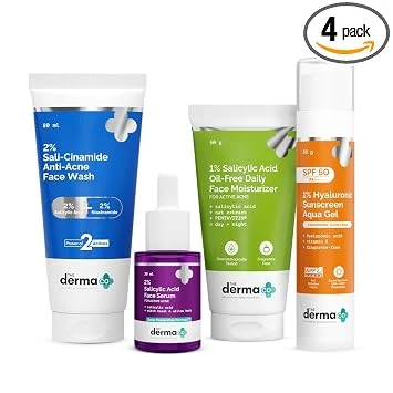 Набор для ухода за проблемной кожей против акне The Derma Co