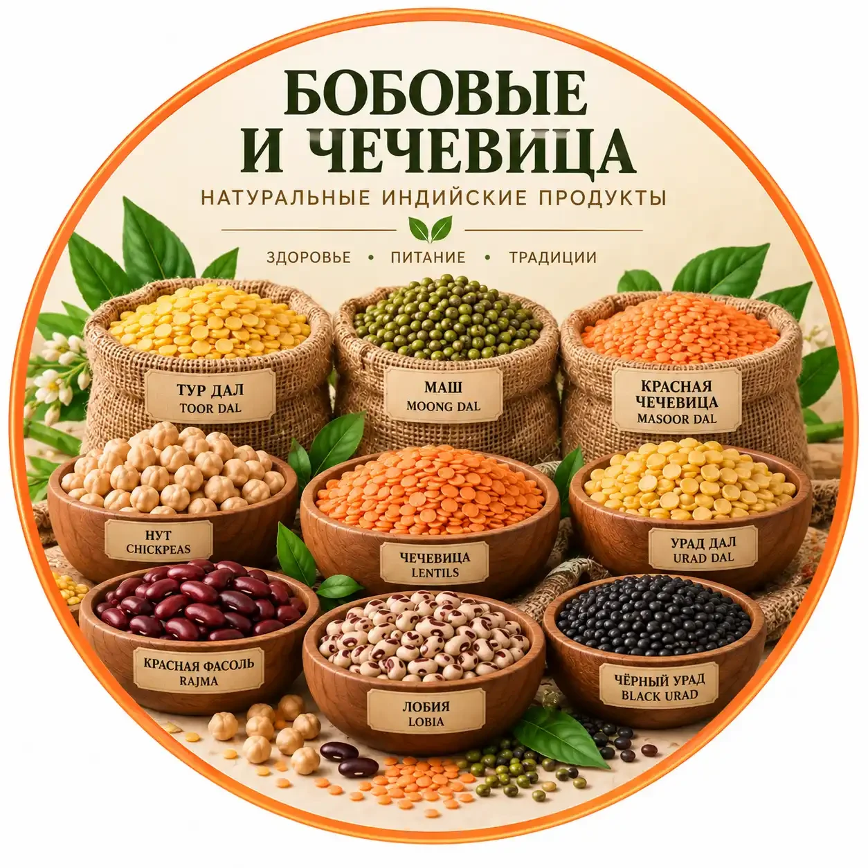 Бобовые и чечевица