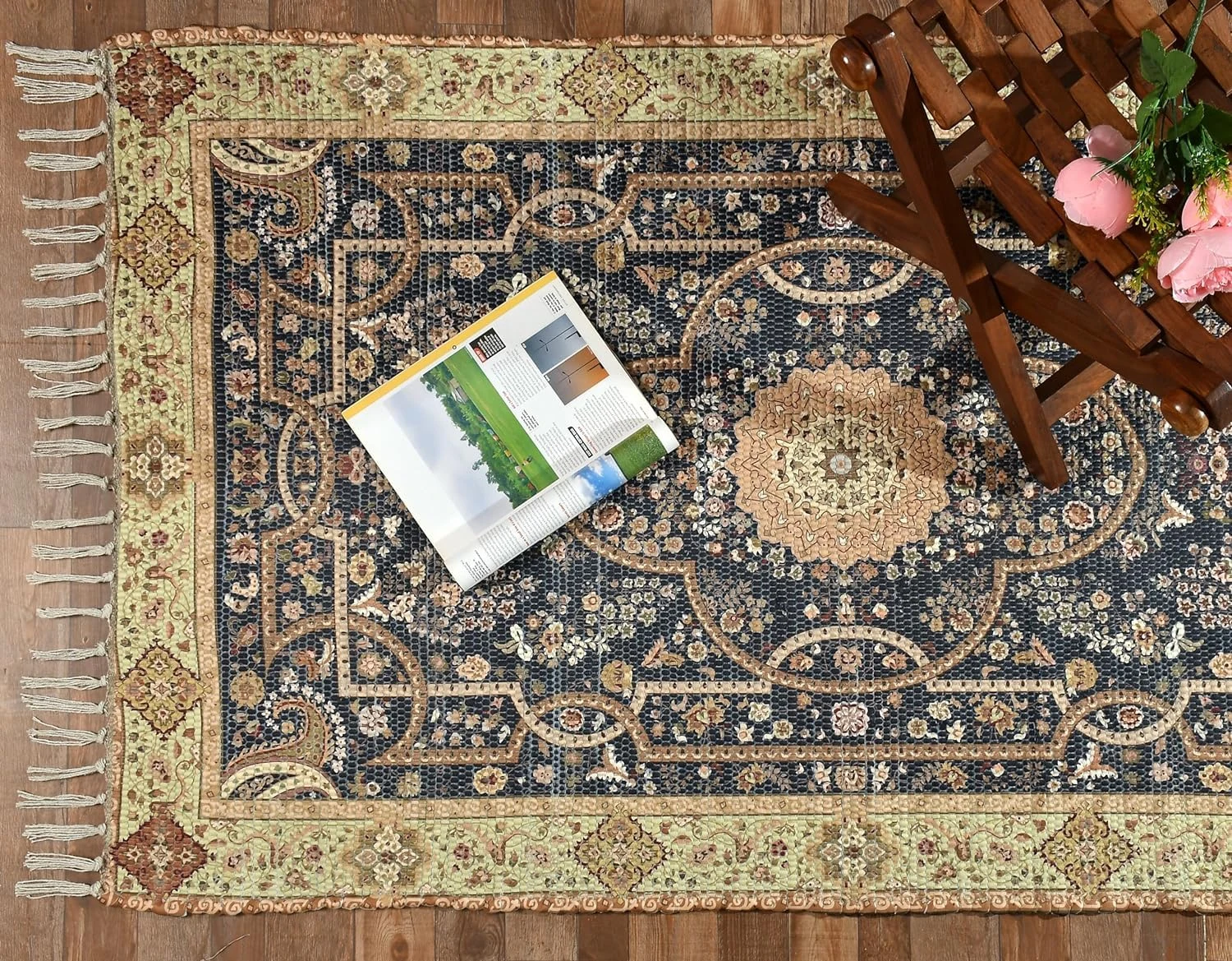 Ковёр-дхурри ручной работы Trendecor с принтом